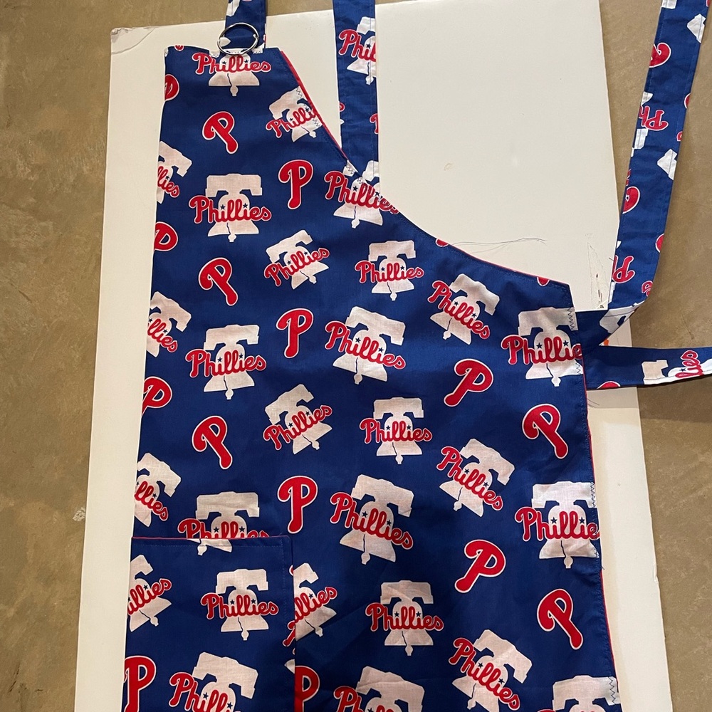 Philadelphia Phillies Blue Fabric Barbeque Apron